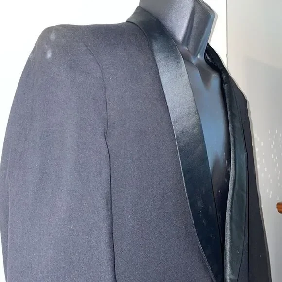Vtg After‎ Six by Rudofker black tuxedo jacket